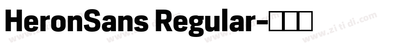 HeronSans Regular字体转换